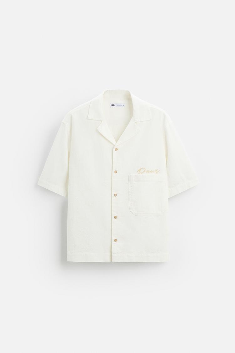 ZARA - SHORT SLEEVE KNITTED SHIRT