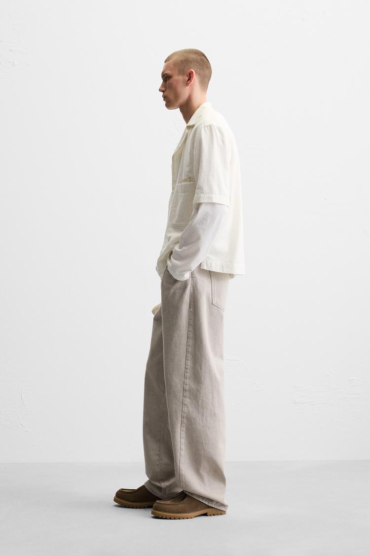 ZARA - SHORT SLEEVE KNITTED SHIRT