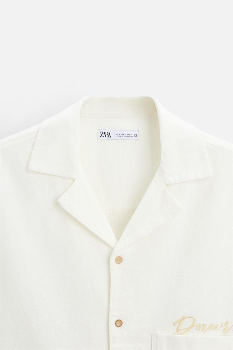 ZARA - SHORT SLEEVE KNITTED SHIRT
