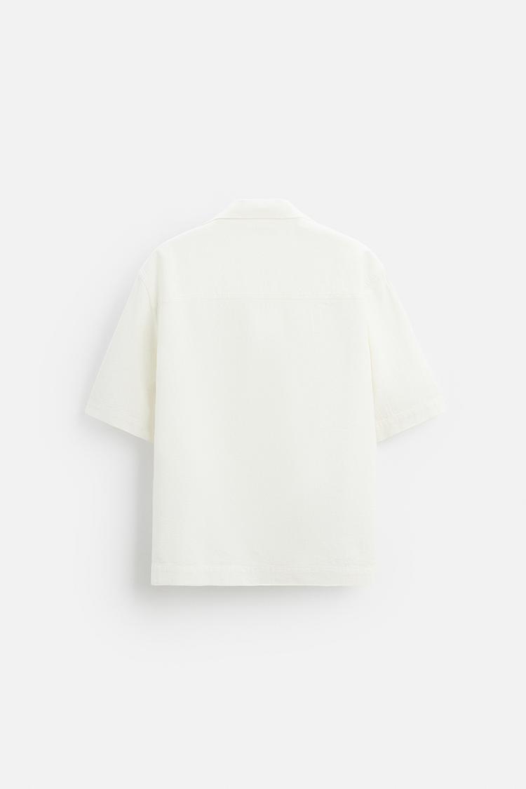 ZARA - SHORT SLEEVE KNITTED SHIRT