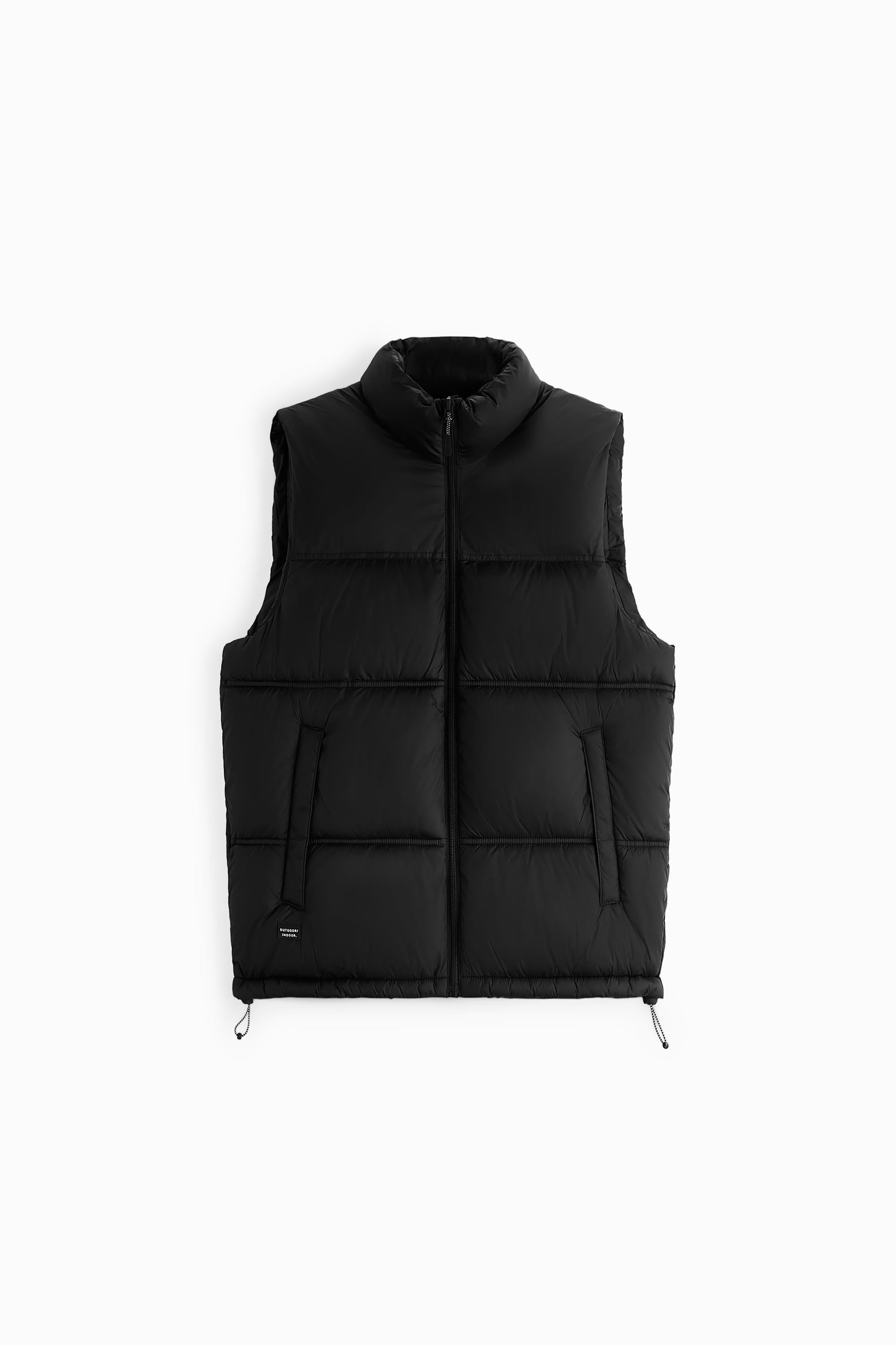 ZARA PADDED VEST IN BLACK