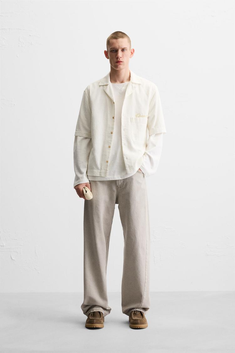ZARA - SHORT SLEEVE KNITTED SHIRT