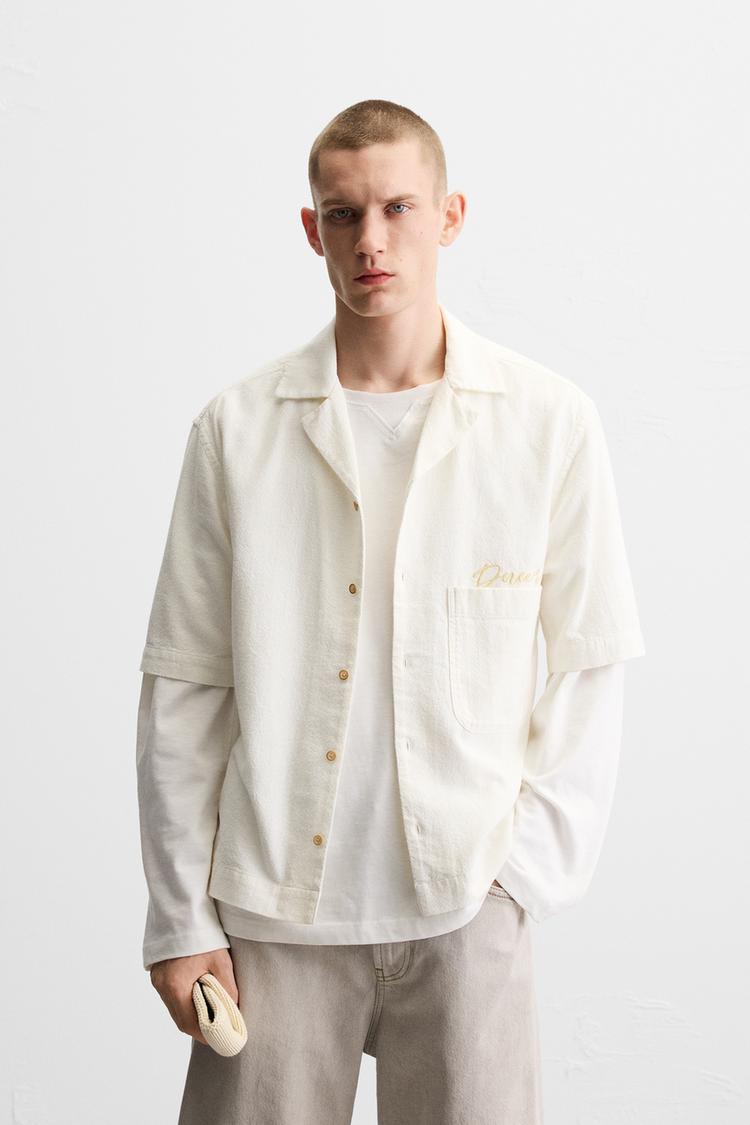 ZARA - SHORT SLEEVE KNITTED SHIRT