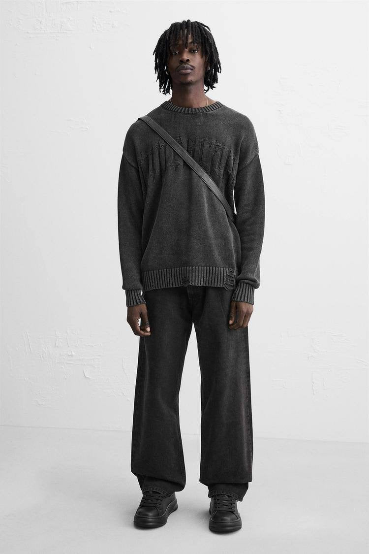 ZARA BLACK STATEMENT CHUNKY SNEAKERS IN BLACK