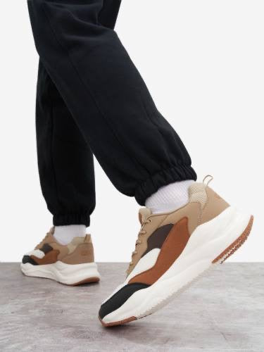 GSD MULTICOLORED TRAINERS IN BEIGE