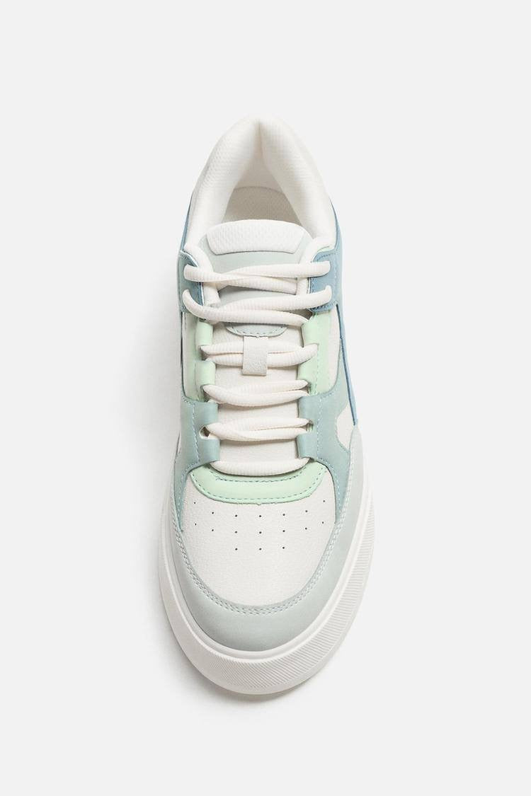 ZARA MULTICOLORED SNEAKER IN BLUE