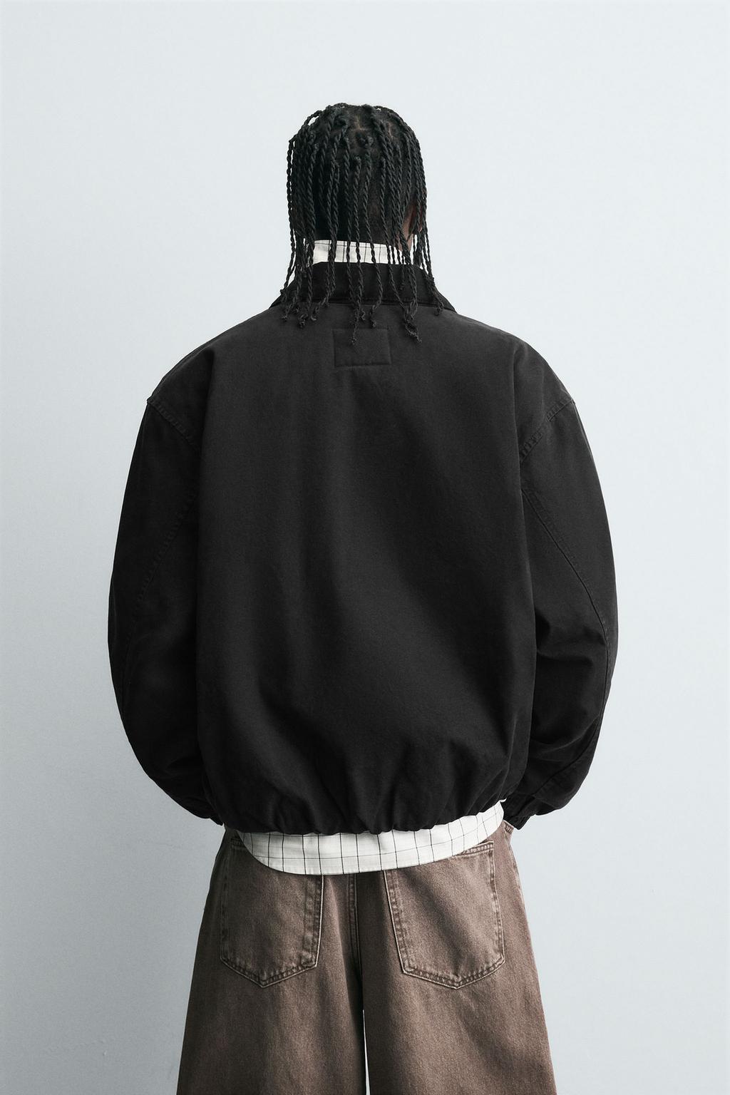 ZARA CROPPED FIT DENIM JACKET