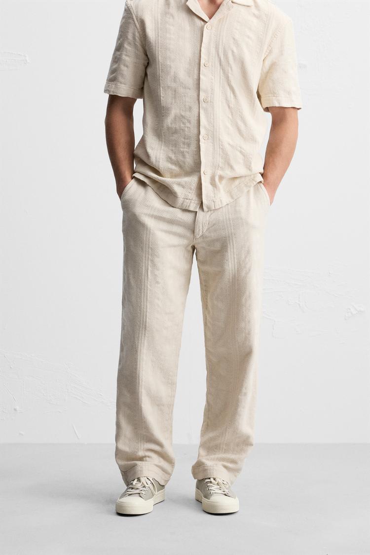 ZARA LINEN PANTS IN BEIGE