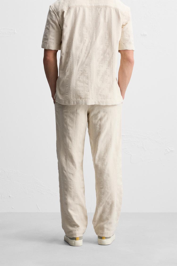 ZARA LINEN PANTS IN BEIGE