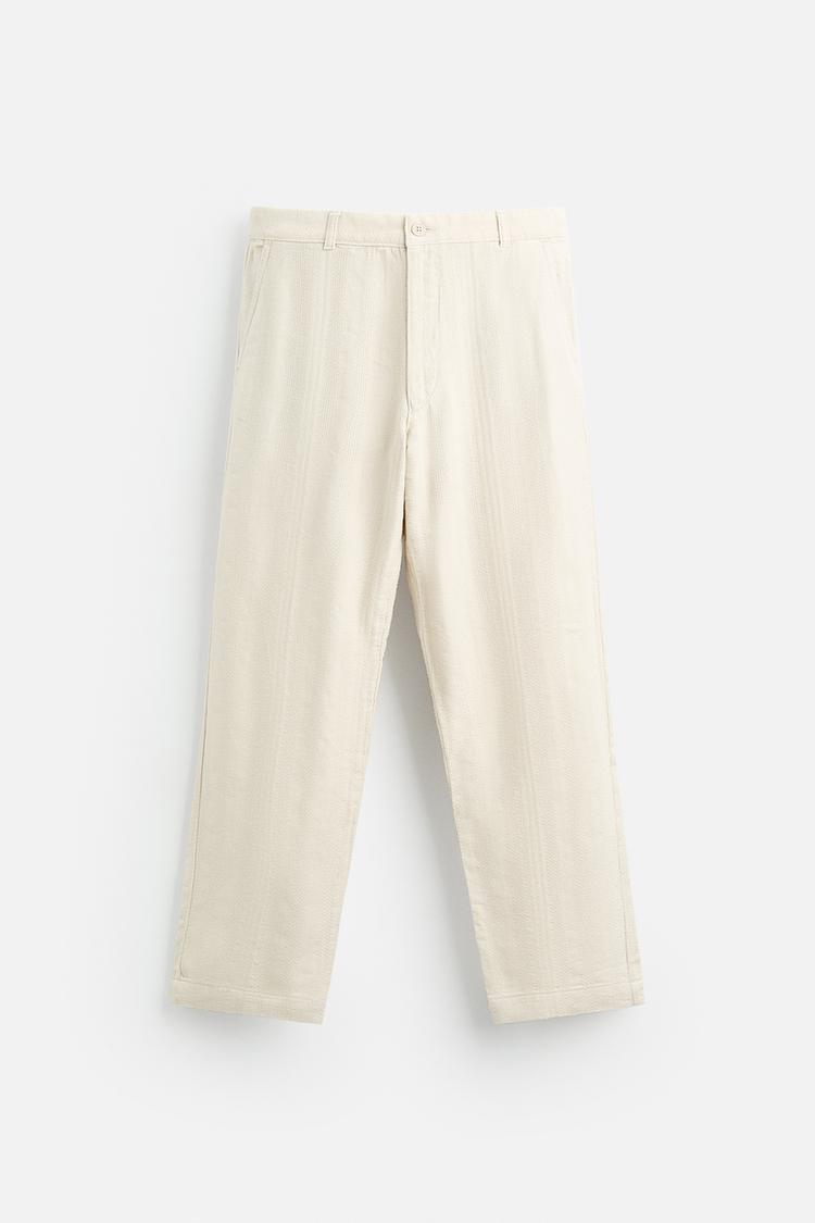 ZARA LINEN PANTS IN BEIGE