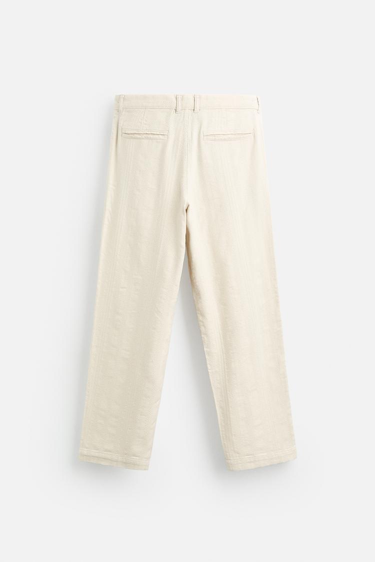 ZARA LINEN PANTS IN BEIGE