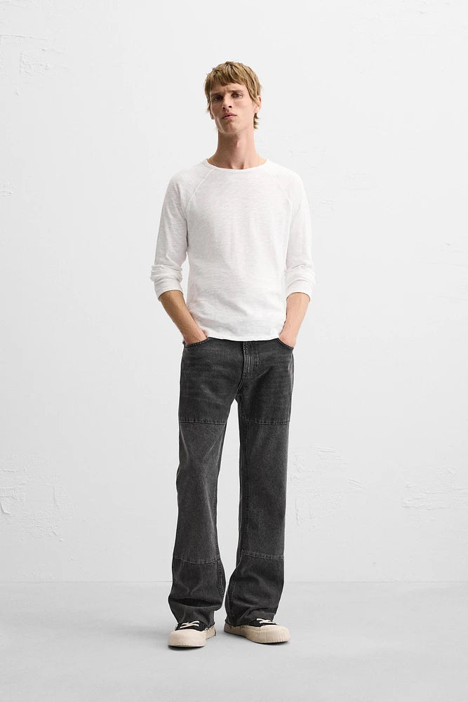 ZARA FLARED JEANS IN BLACK