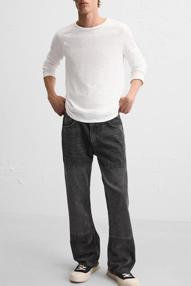 ZARA FLARED JEANS IN BLACK