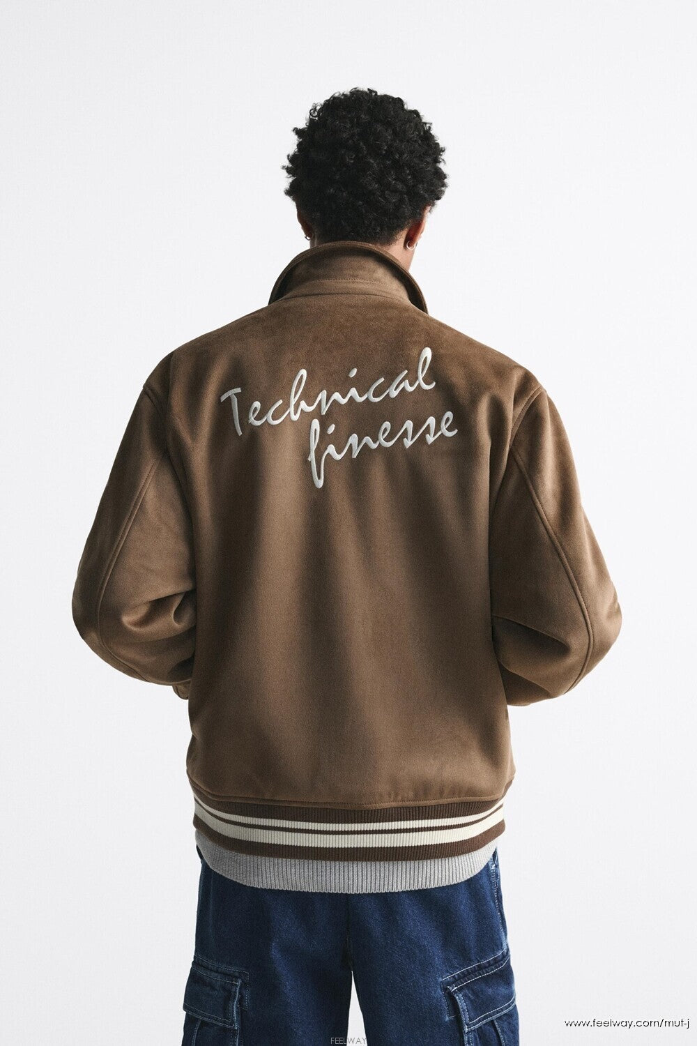 ZARA BASEBALL JACKET IN BEIGE