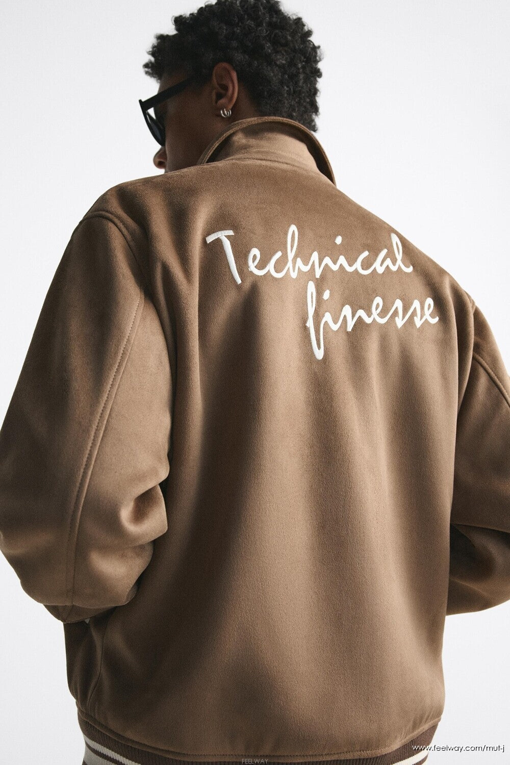 ZARA BASEBALL JACKET IN BEIGE