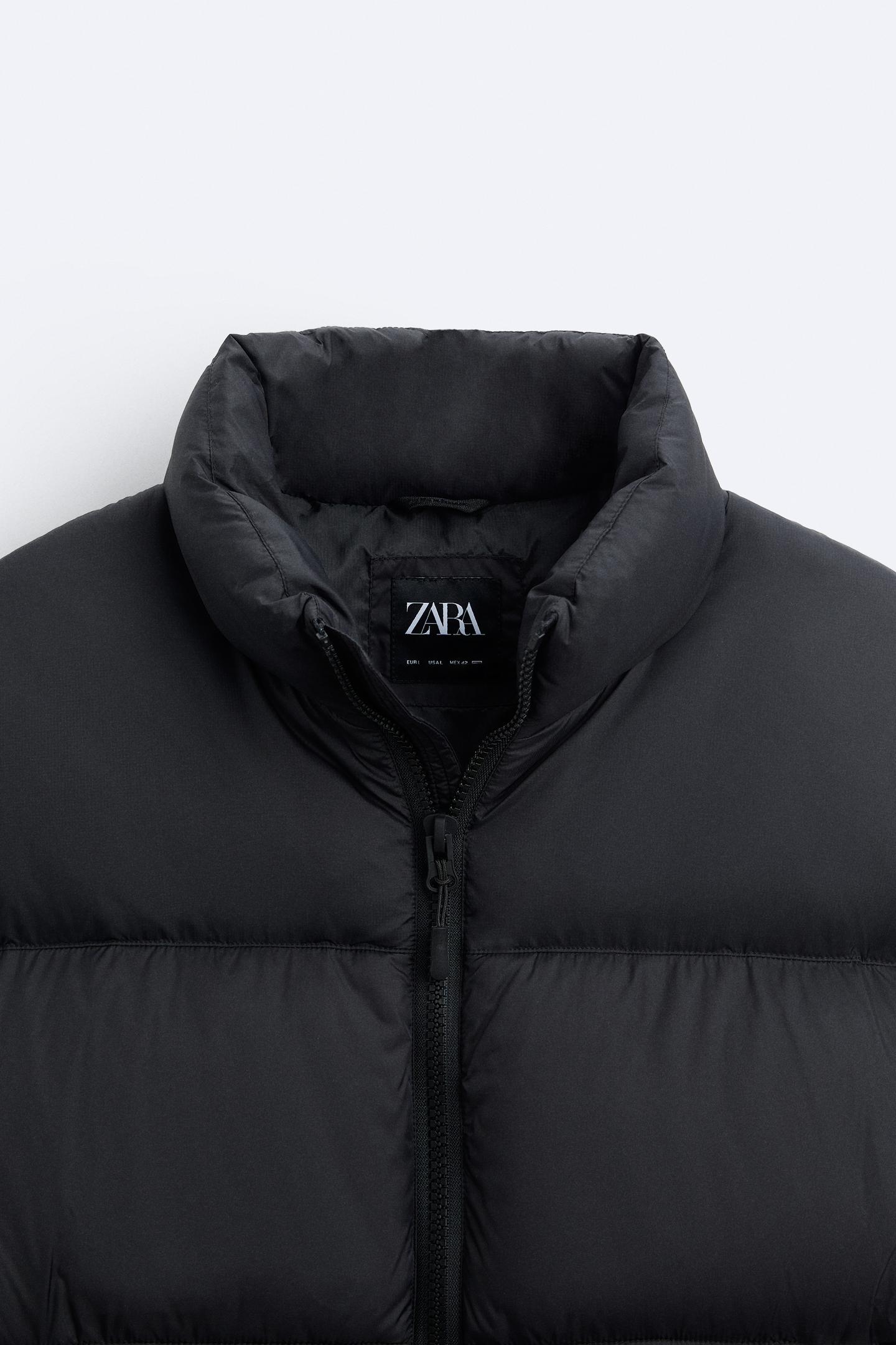 ZARA PUFFER JACKET IN BLACK