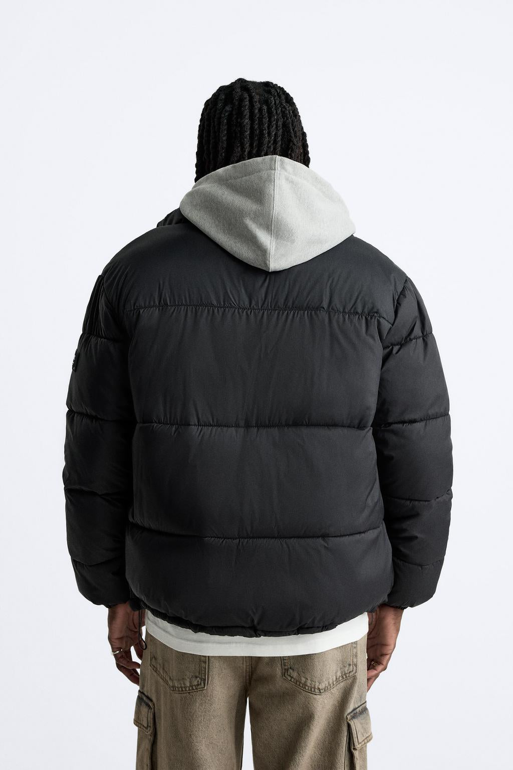 ZARA PUFFER JACKET IN BLACK